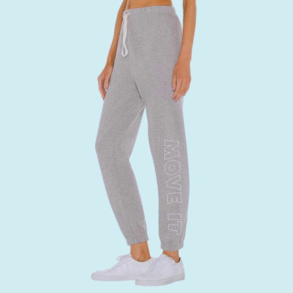 Mother The Bender Jogger Women's XS Heather Gray Ankle Move It Sweatpants NWT